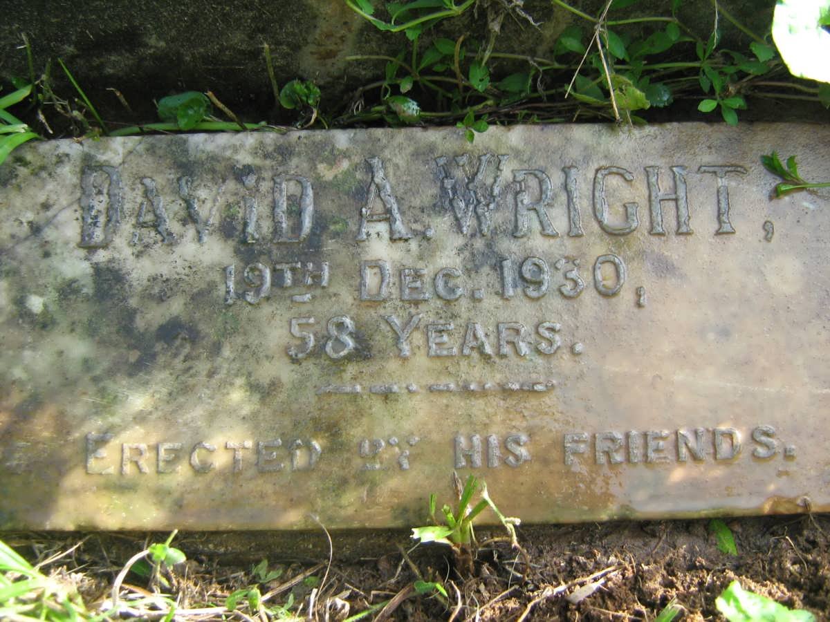 WRIGHT David A. -1930
