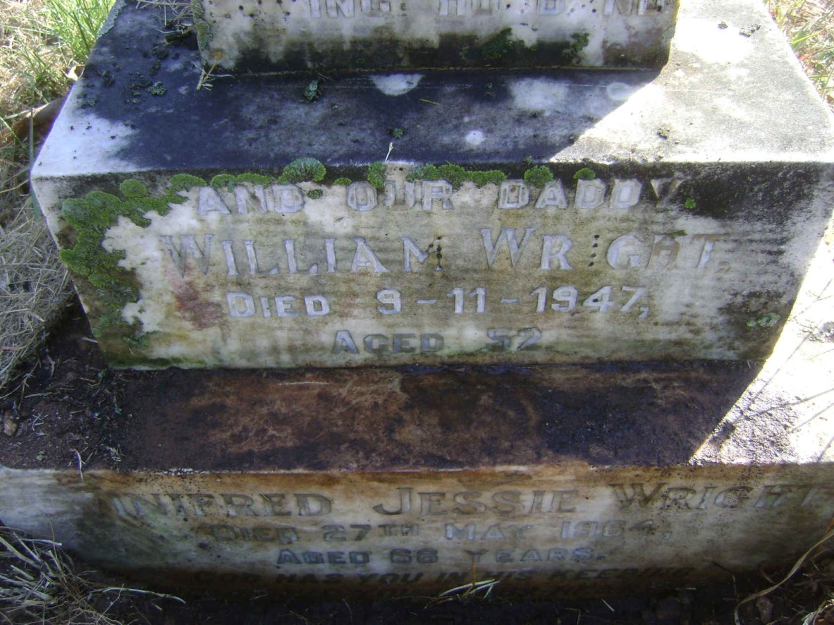 WRIGHT William -1947 &amp; Winifred Jessie -1964