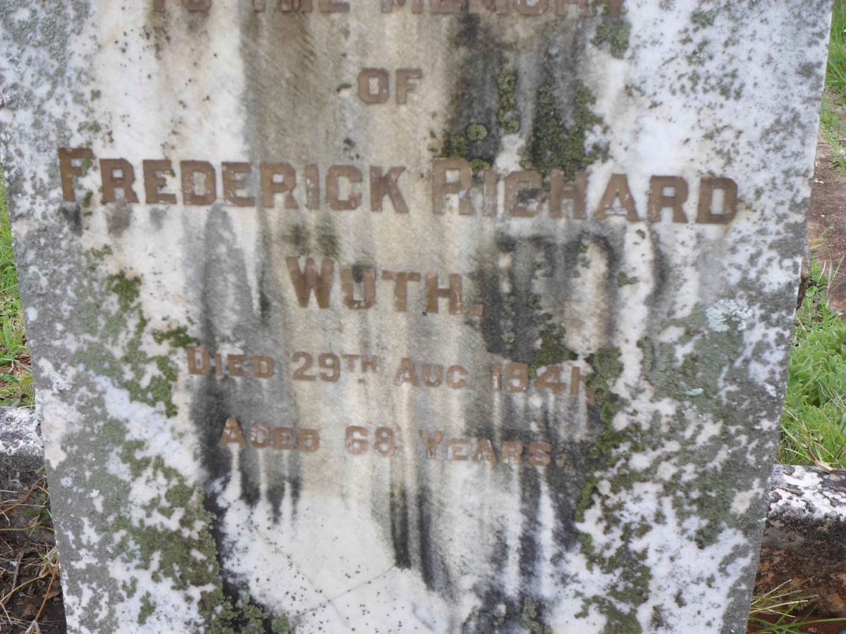 WUTH Frederick Richard -1941