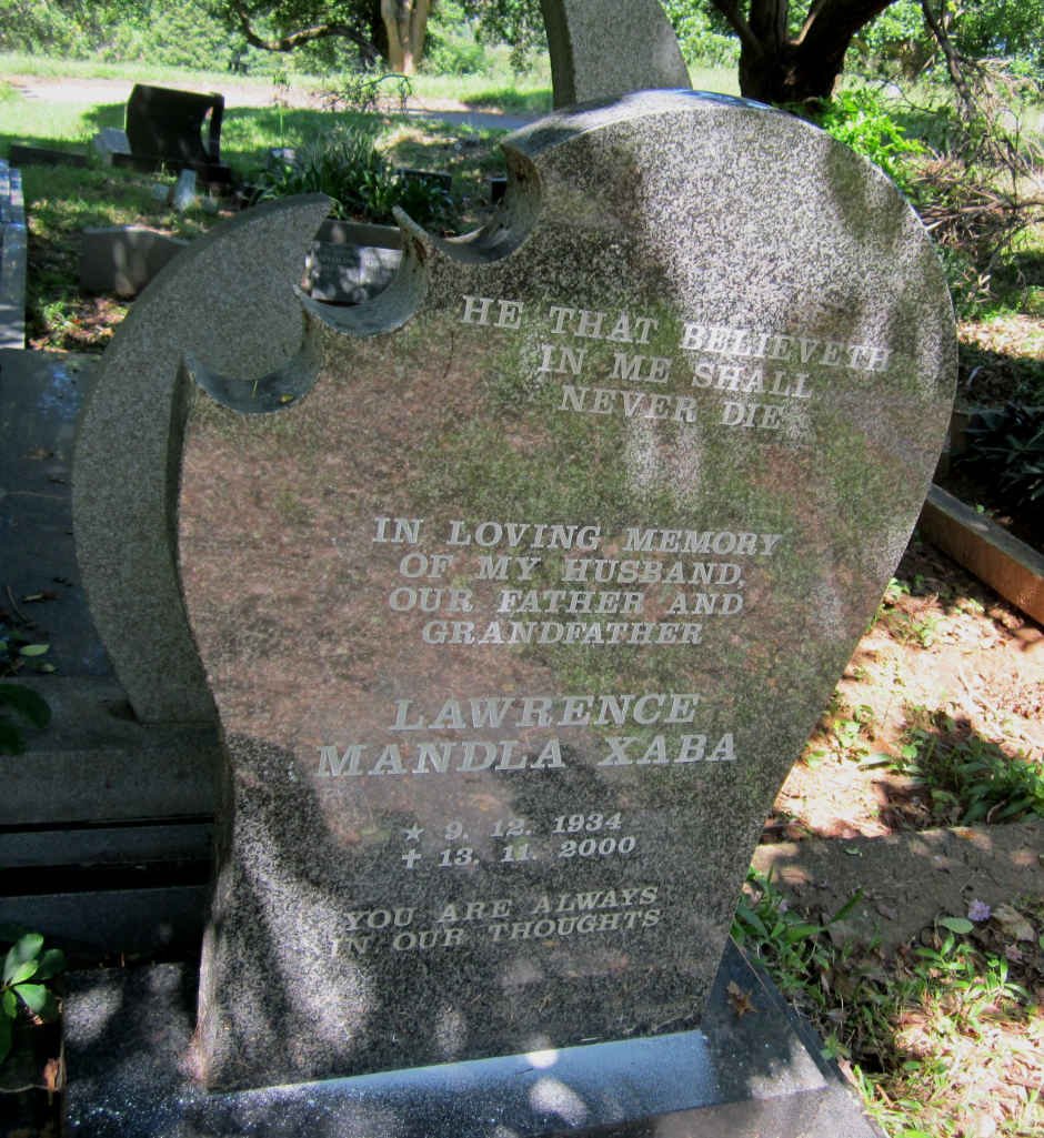 XABA Lawrence Mandla 1934-2000