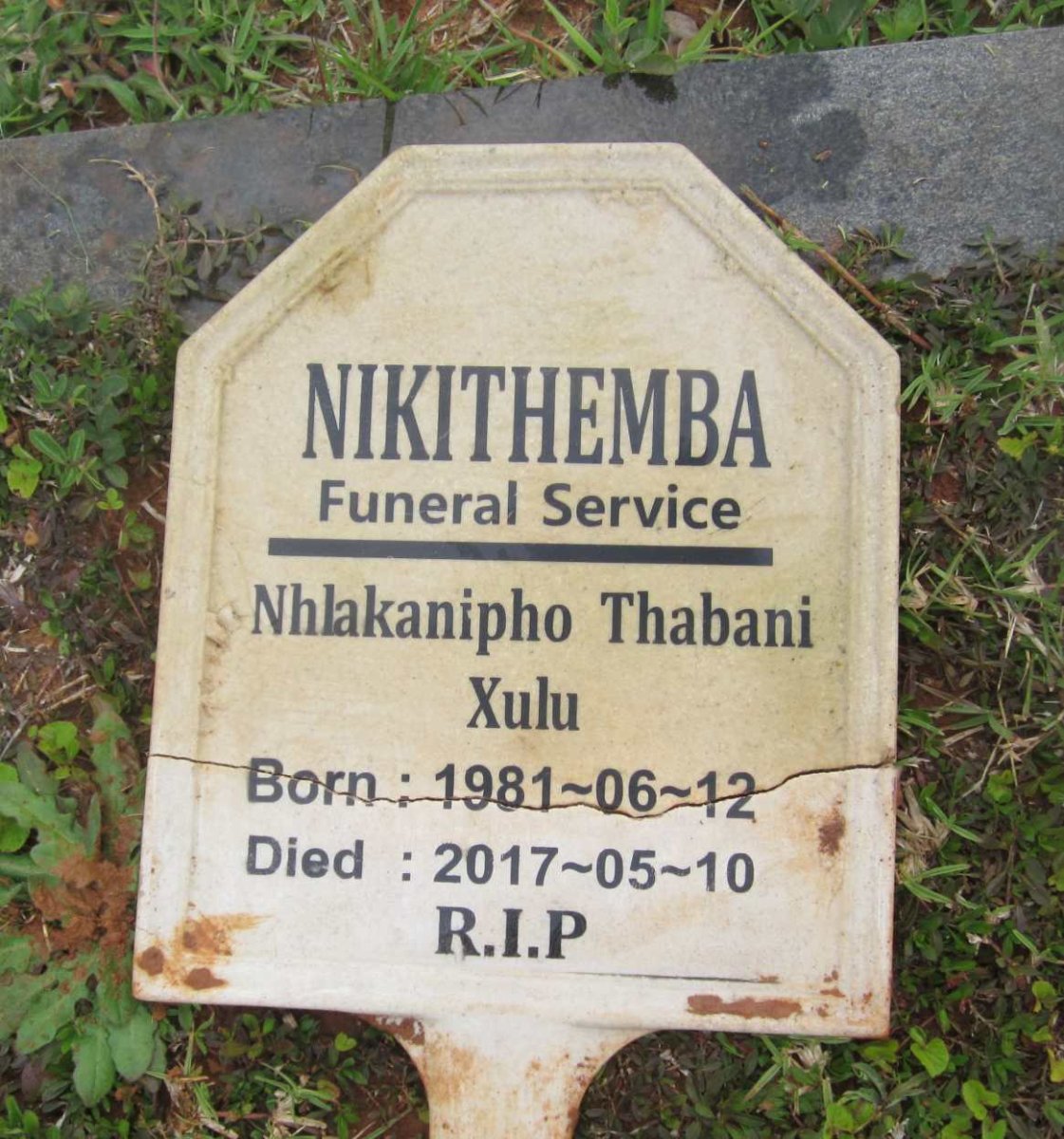 XULU Nhlakanipho Thabani 1981-2017