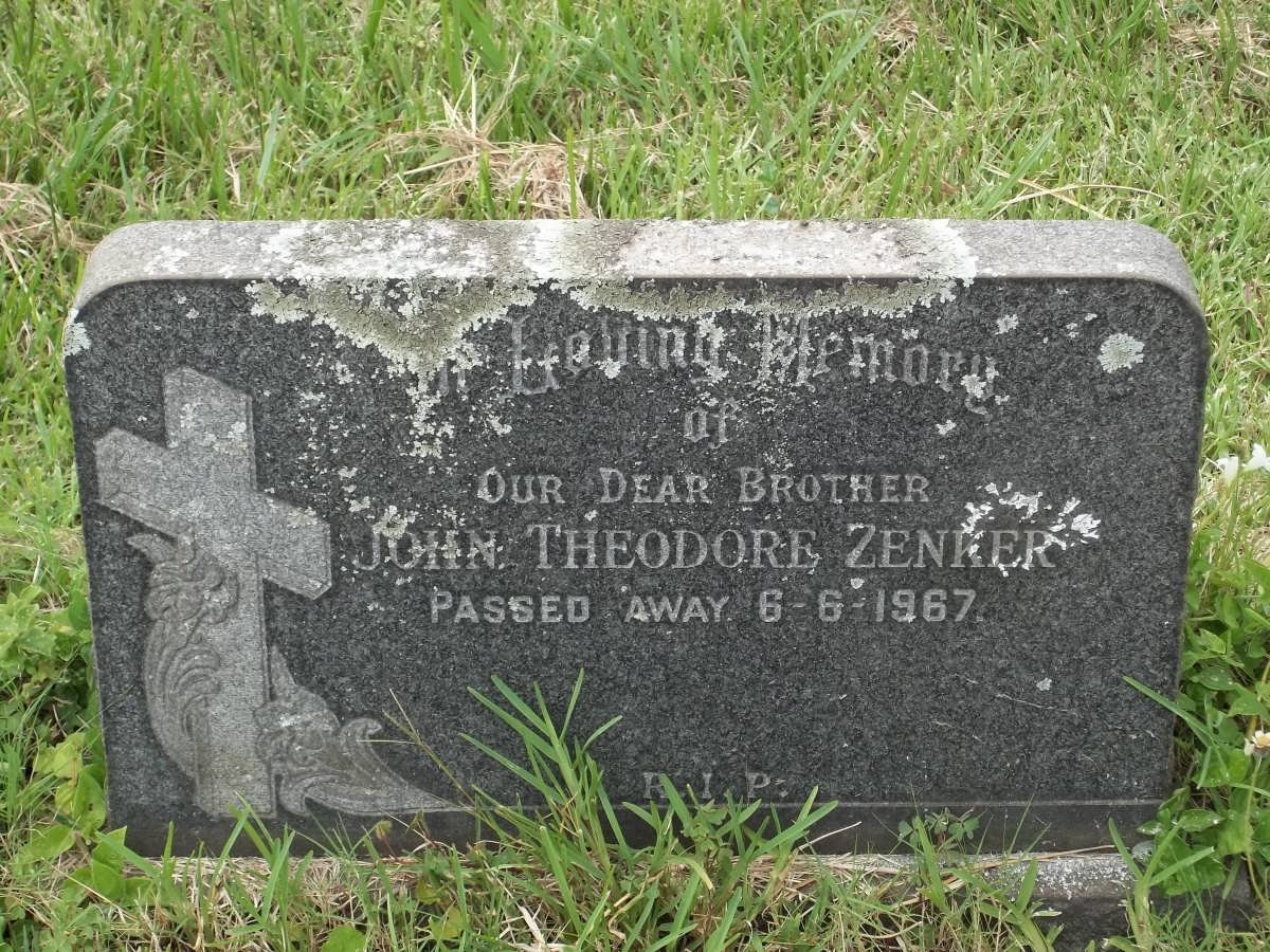ZENKER John Theodore -1967