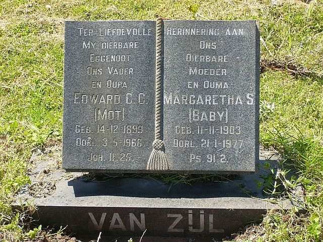 ZIJL Edward C.C., van 1899-1966 &amp; Margaretha S. 1903-1977