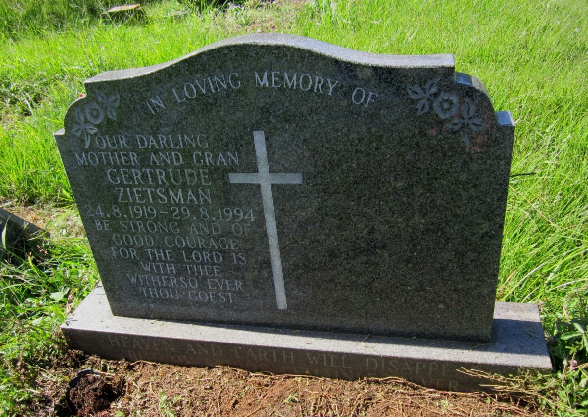 ZIETSMAN Gertrude 1919-1994