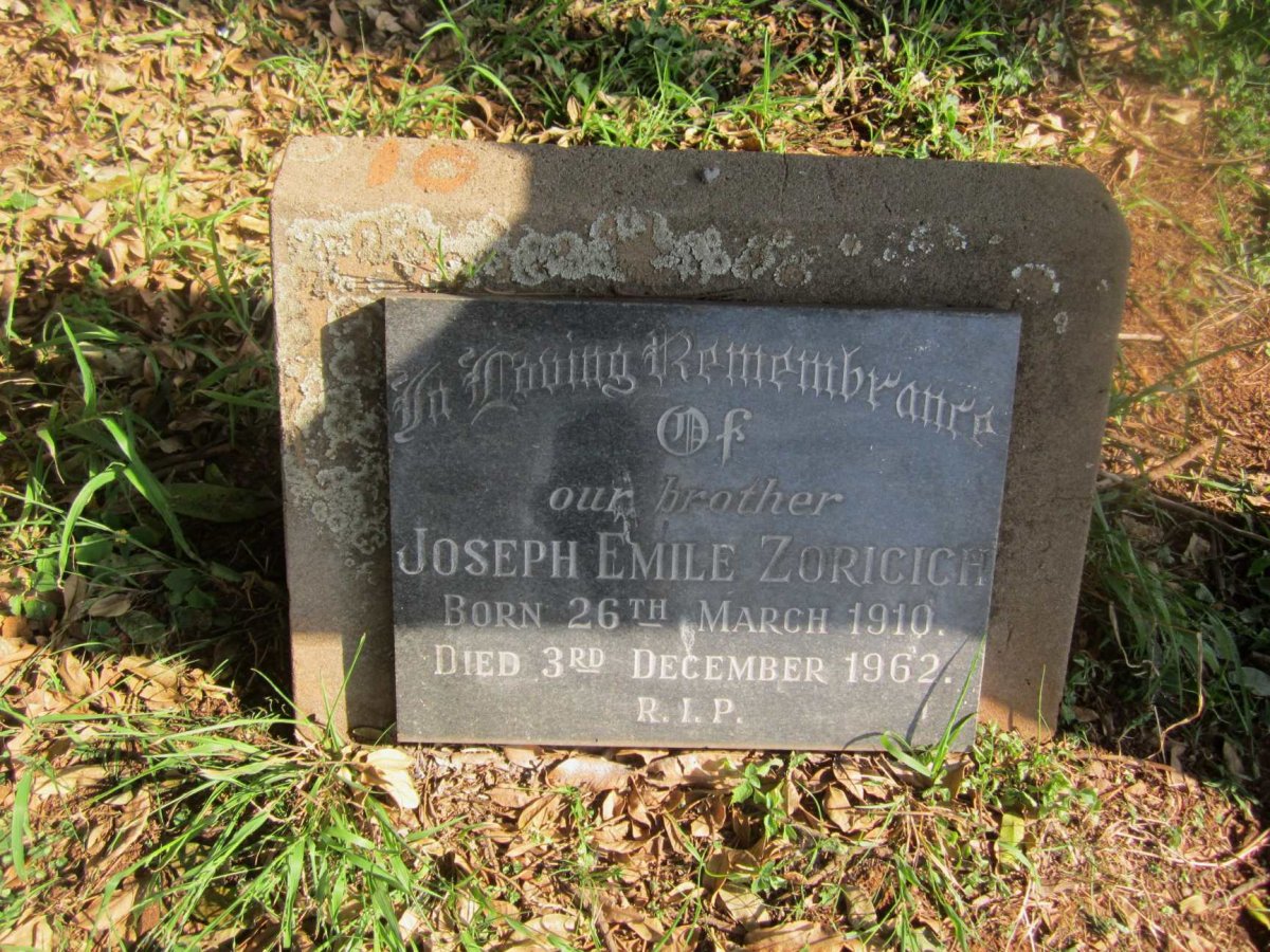 ZORICICH Joseph Emile 1910-1962