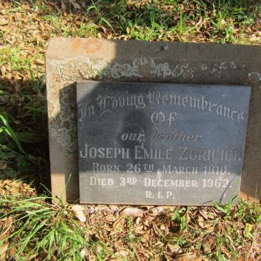 ZORICICH Joseph Emile 1910-1962