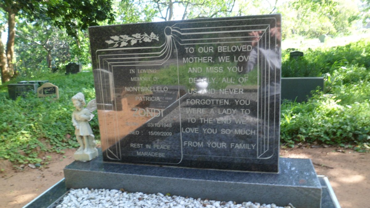 ZONDI Montsikelelo Patricia 1948-2009