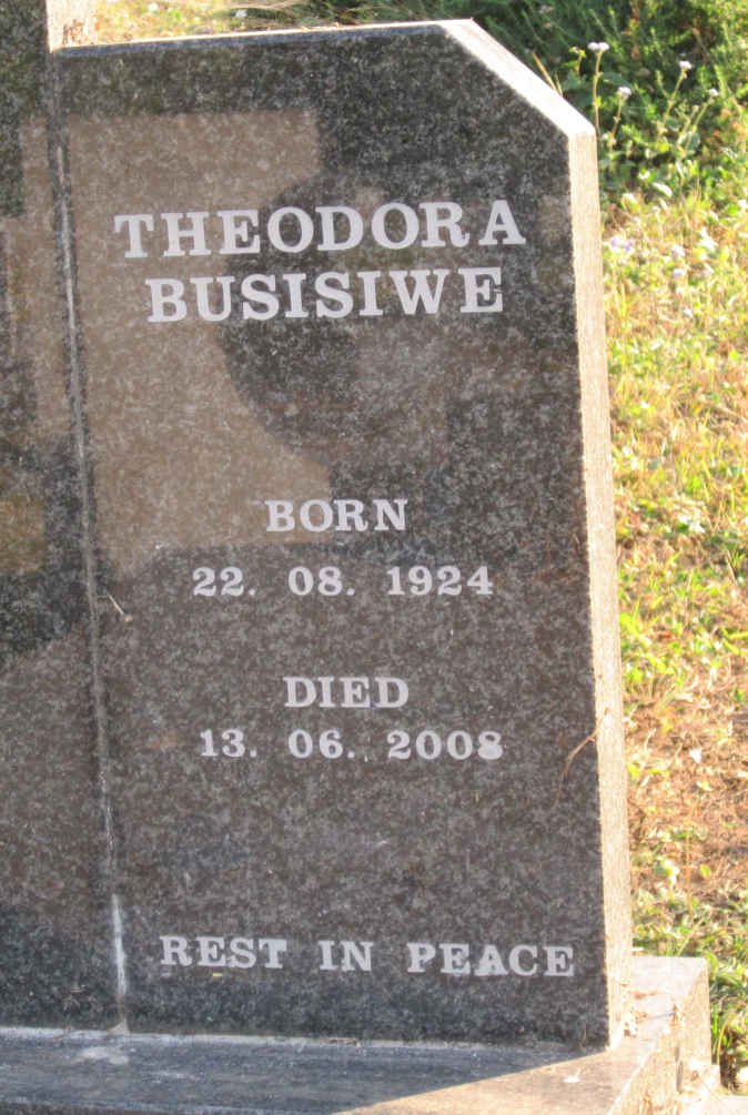 ZONDI Theodora Busisiwe 1924-2008