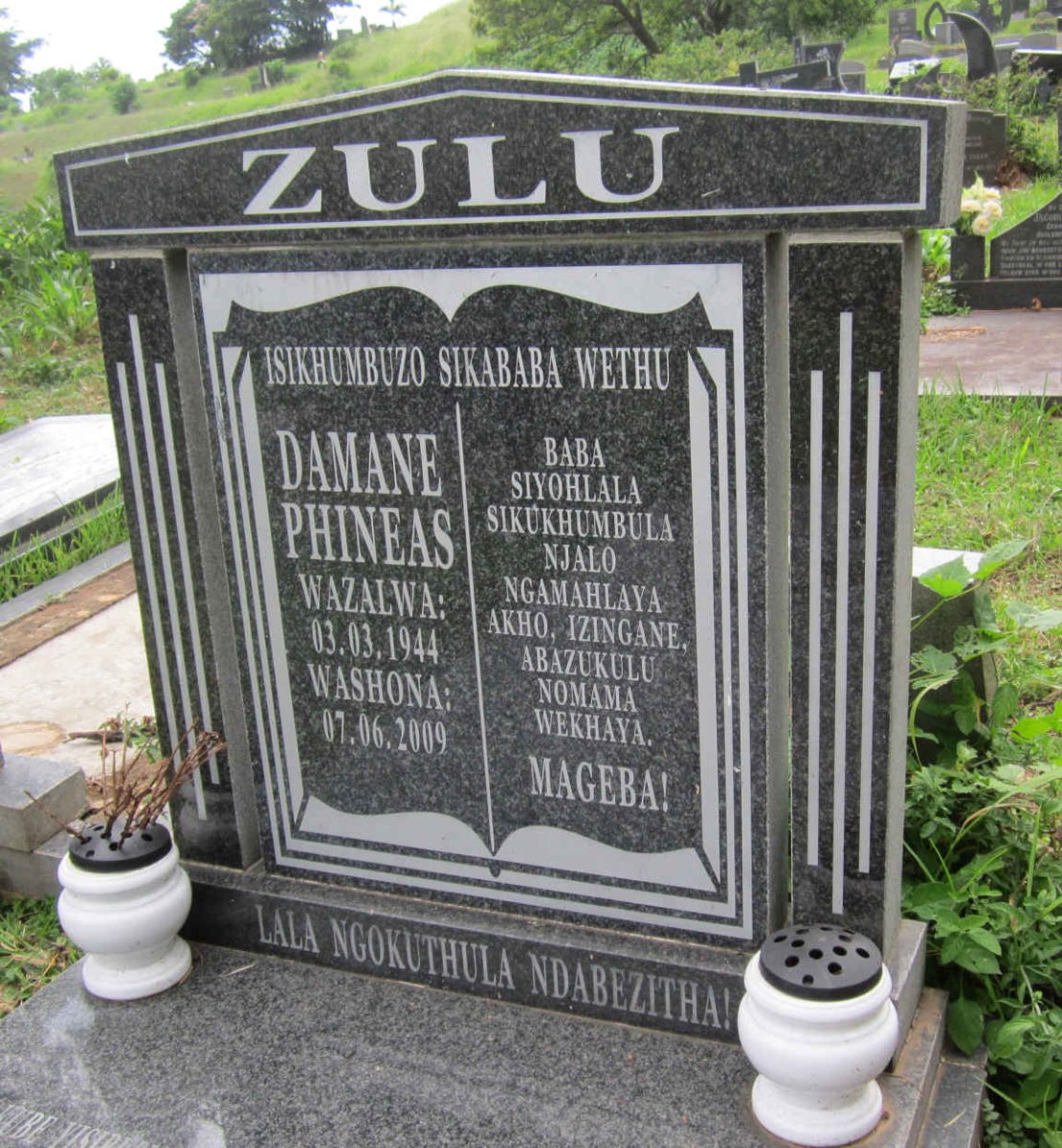 ZULU Damane Phineas 1944-2009