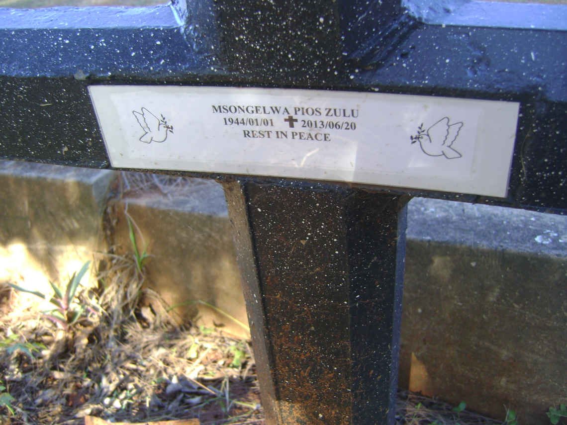 ZULU Msongelwa Pios 1944-2013