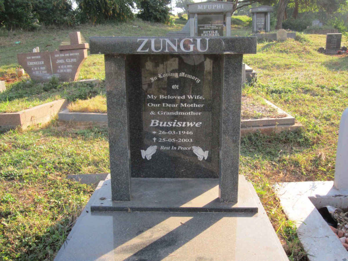 ZUNGU Busisiwe 1946-2003