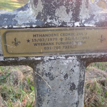 ZULU Mthandeni Cedric 1979-2007