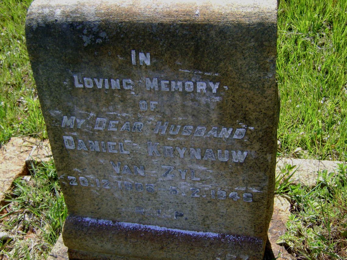 ZYL Daniel Krynauw, van 1905-1946