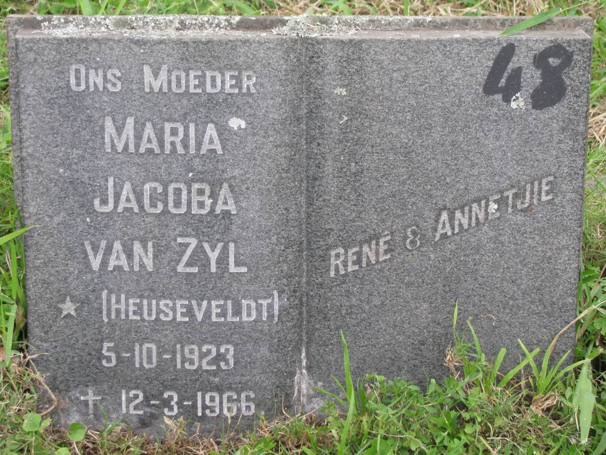 ZYL Maria Jacoba, van nee HEUSEVELDT 1923-1966