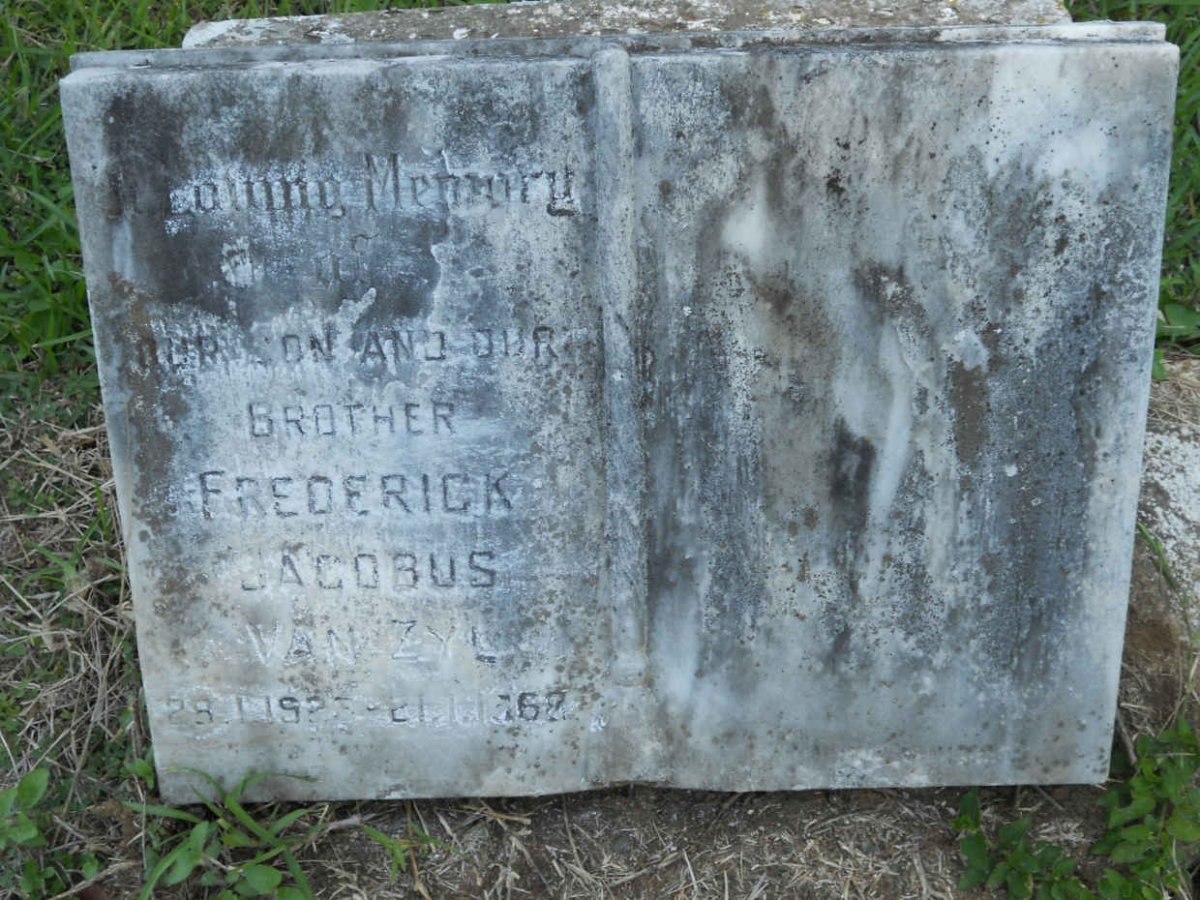 ZYL Frederick Jacobus, van 1923-1968