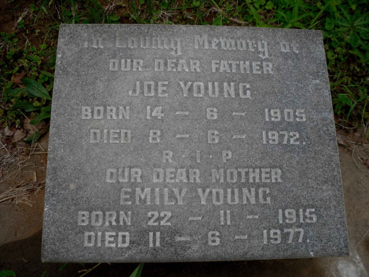 YOUNG Joe 1905-1972 &amp; Emily 1915-1977