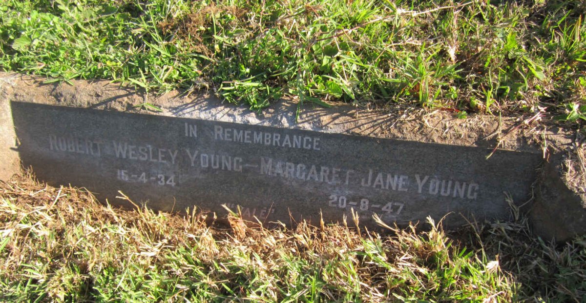 YOUNG Robert Wesley -1934 &amp; Margaret Jane -1947