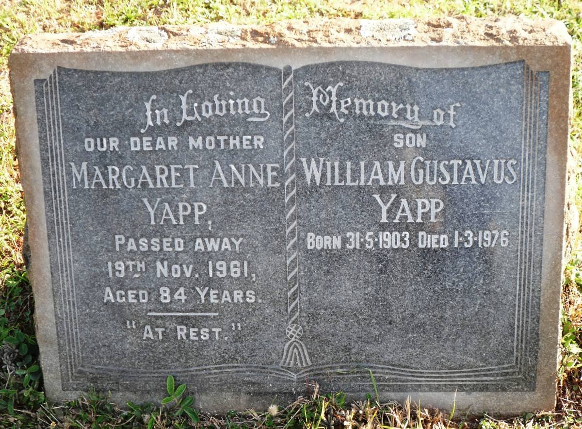 YAPP Margaret Anne -1961 :: YAPP William Gustavus 1903-1976