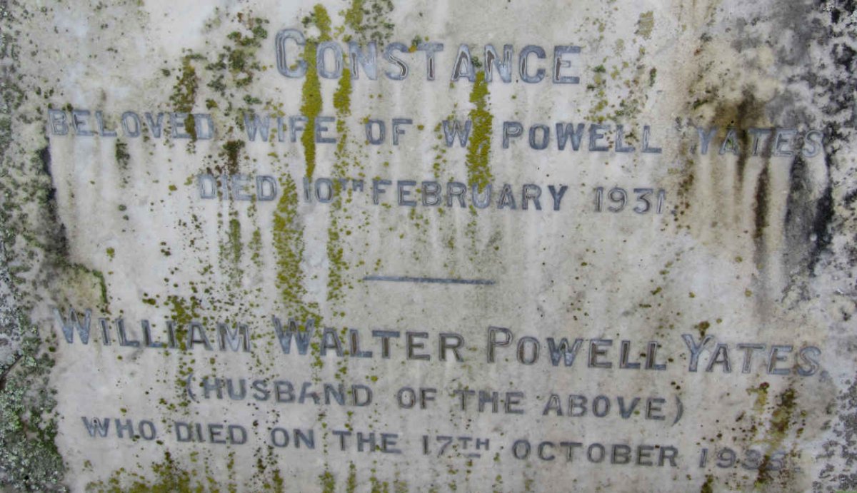 YATES William Walter Powell -1935 &amp; Constance -1931