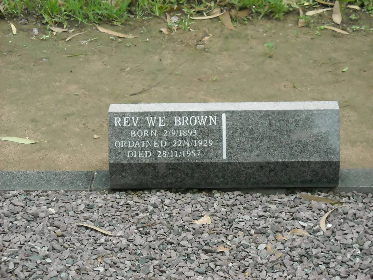 BROWN W.E. 1893-1957