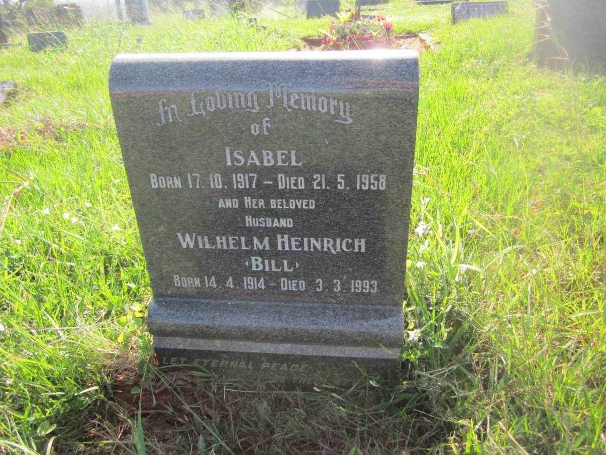 ? Wilhelm Heinrich 1914-1993 &amp; Isabel 1917-1958