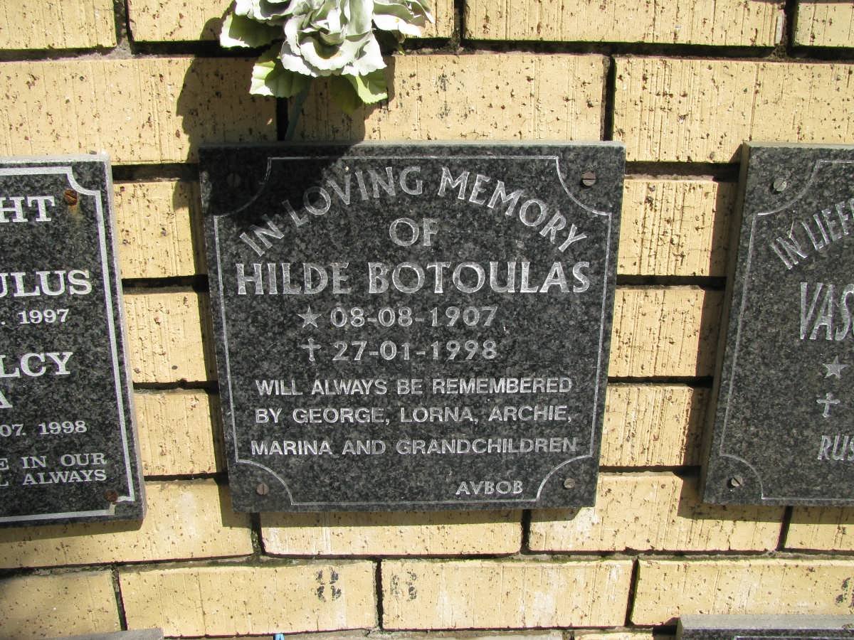 BOTOULAS Hilde 1907-1998