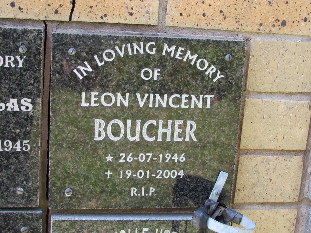 BOUCHER Leon Vincent 1946-2004