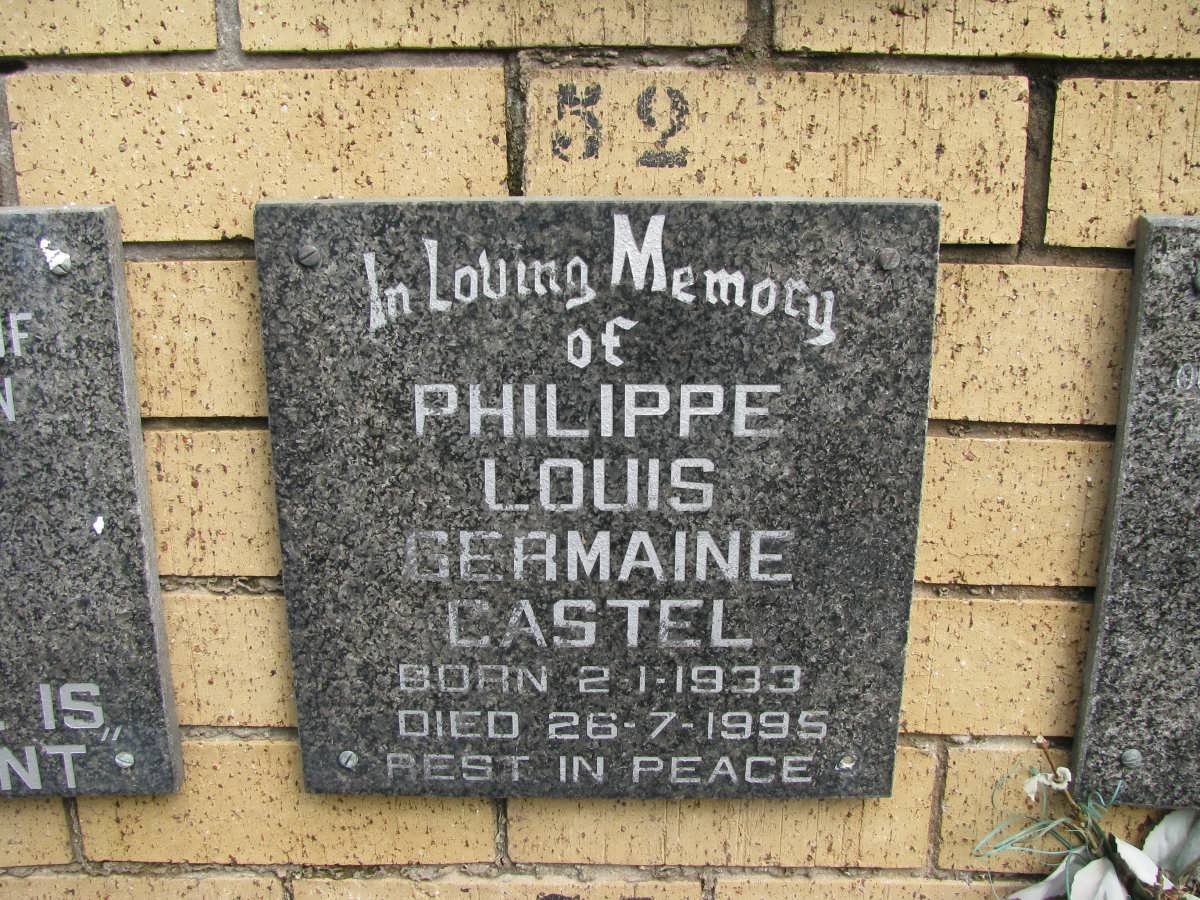 CASTEL Philippe Louis Germaine 1933-1995