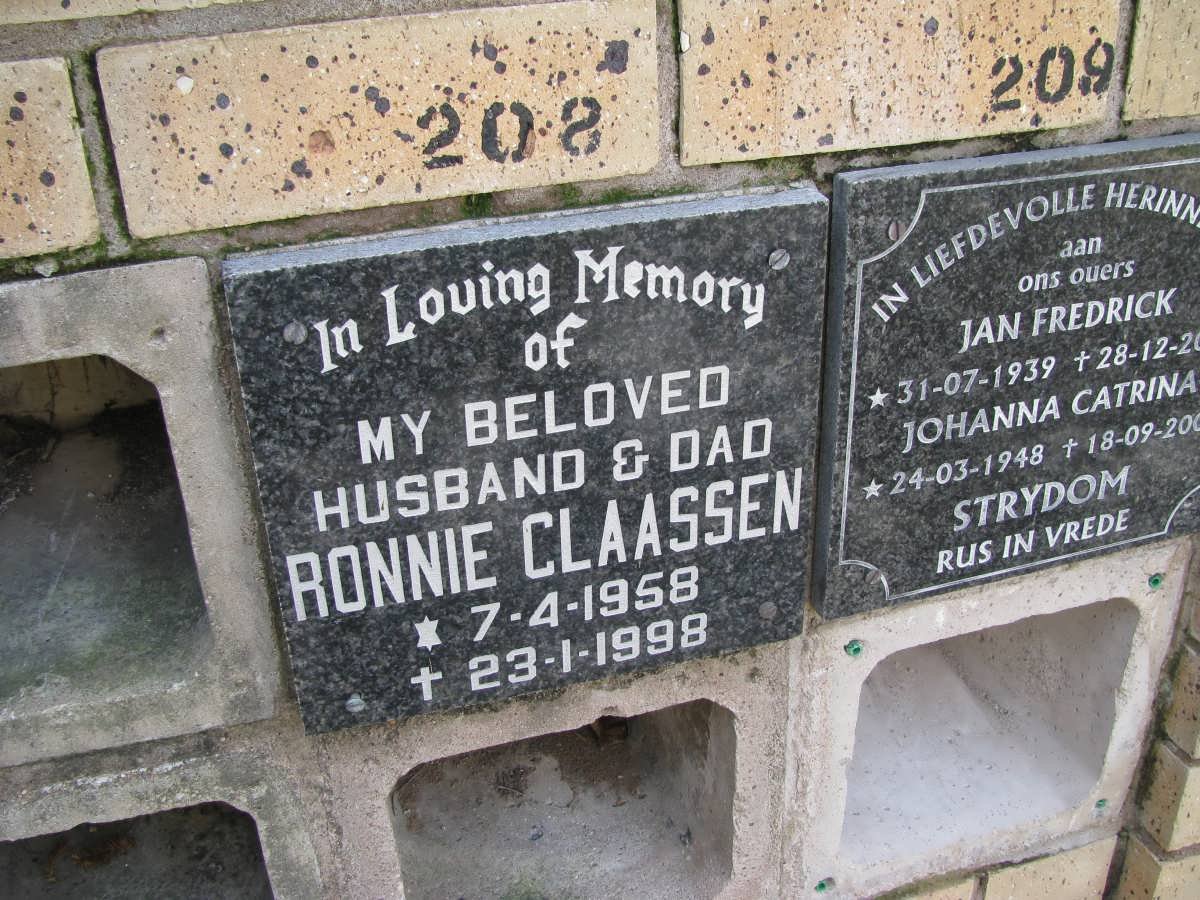 CLAASSEN Ronnie 1958-1998