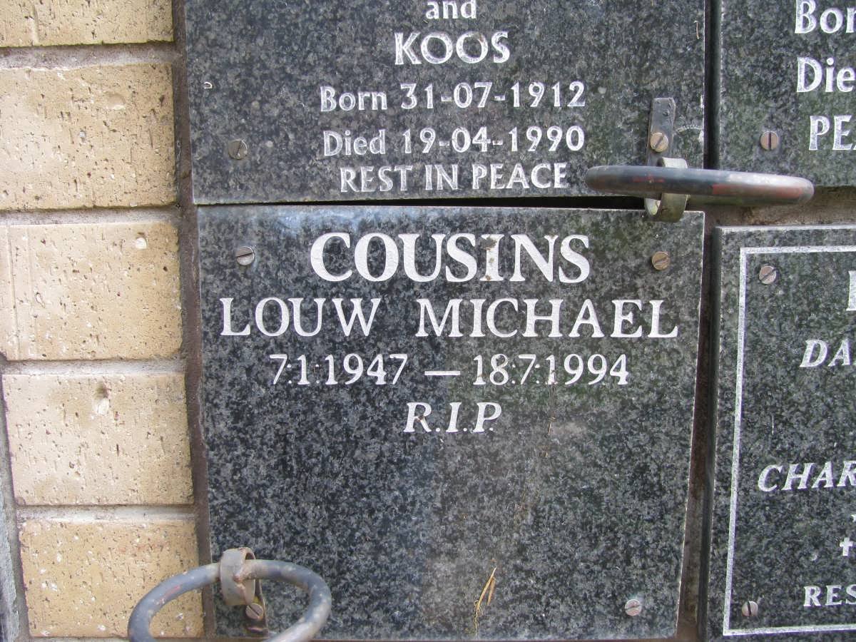 COUSINS Louw Michael 1947-1994