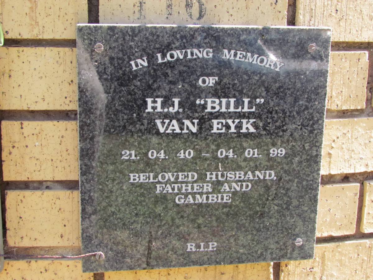 EYK H.J., van 1940-1999