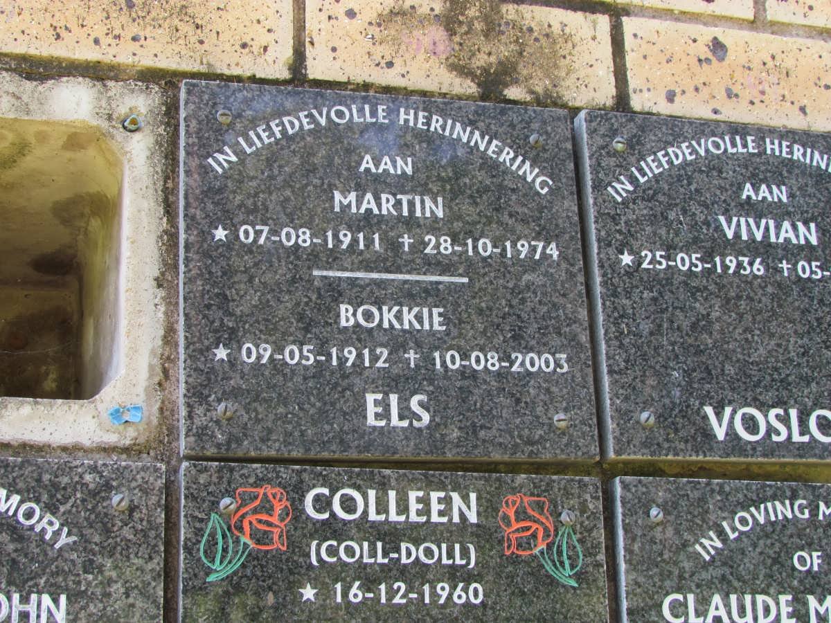 ELS Martin 1911-1974 &amp; Bokkie 1912-2003