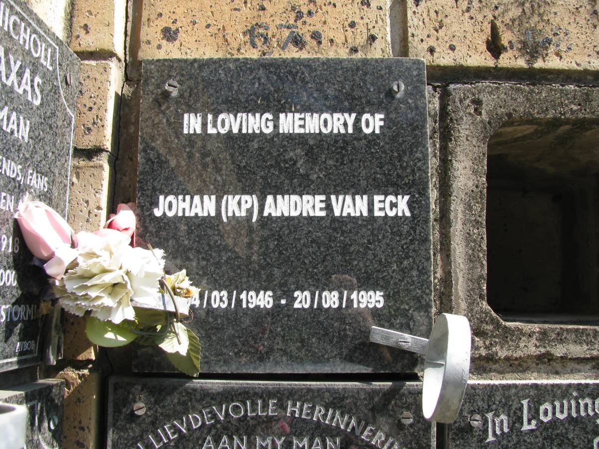 ECK Johan Andre, van 1946-1995