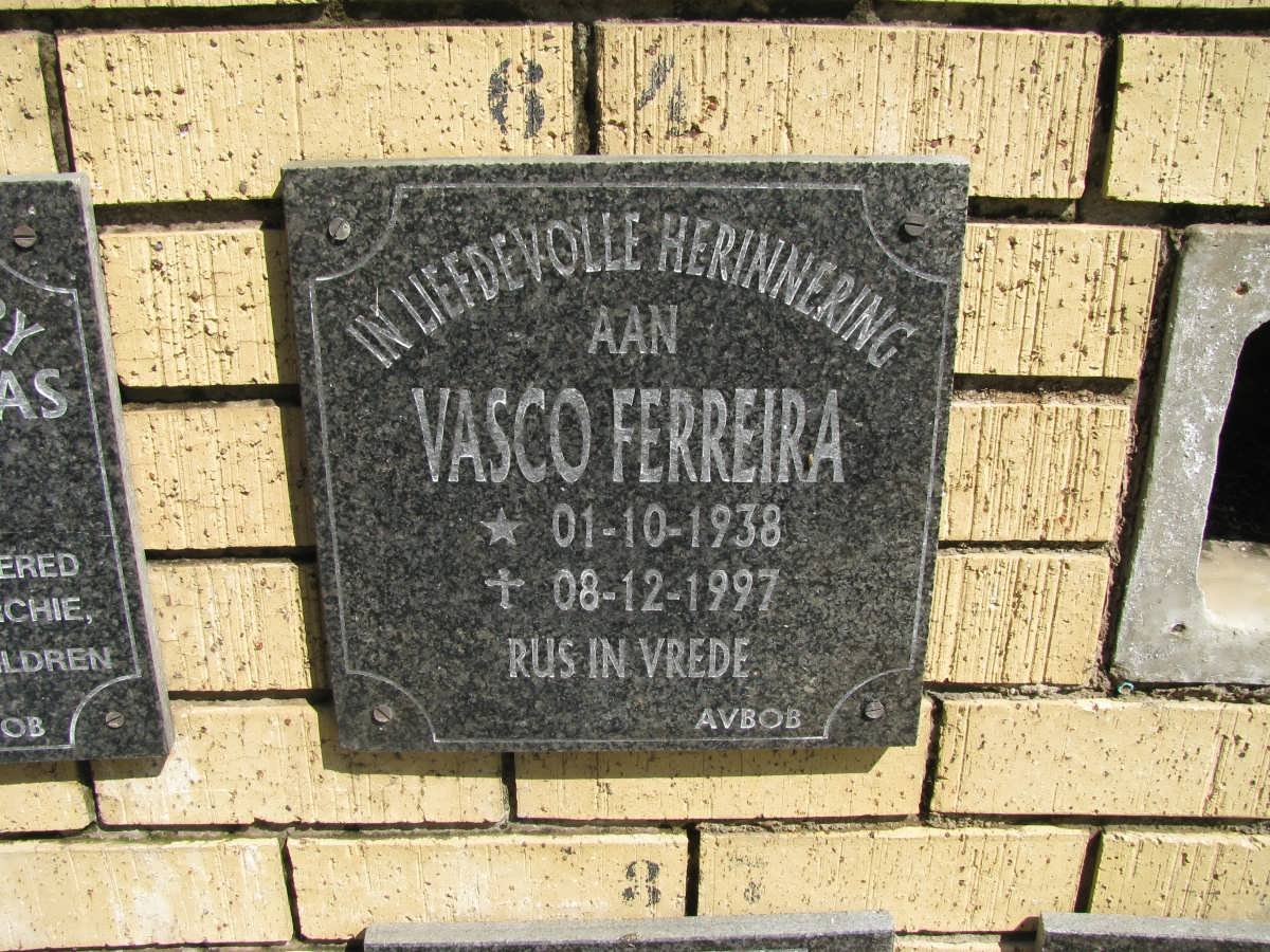 FERREIRA Vasco 1938-1997