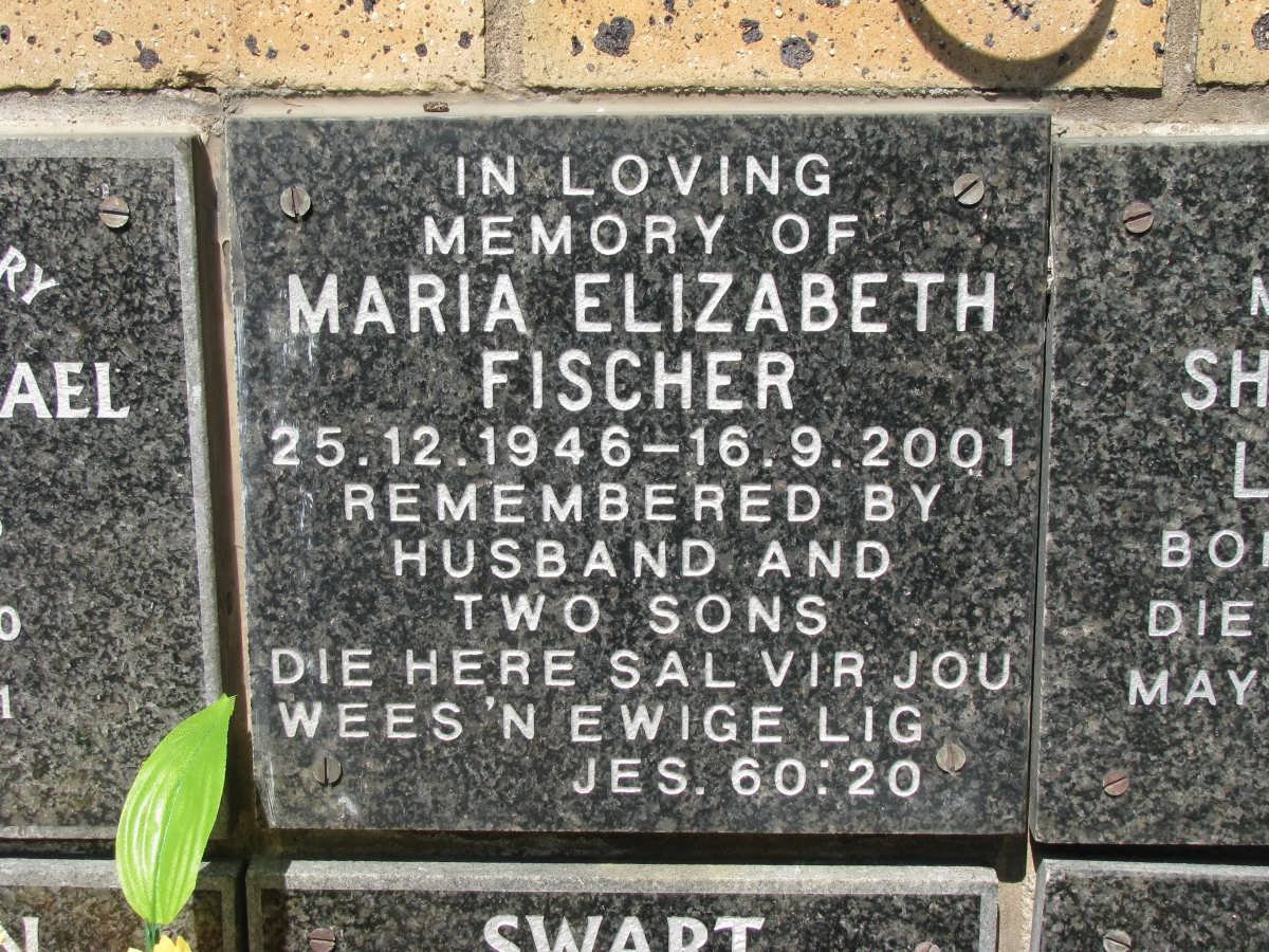 FISCHER Maria Elizabeth 1945-2001