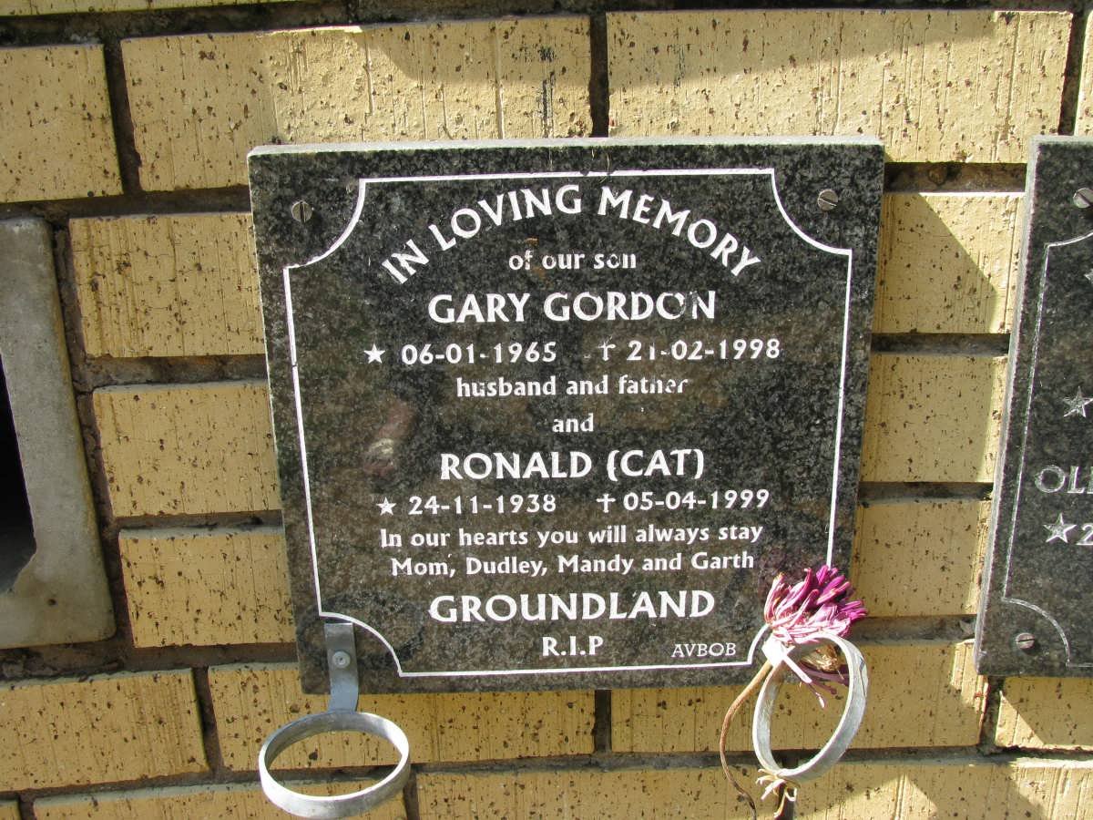 GROUNDLAND Ronald 1938-1999 :: GROUNDLAND Gary Gordon 1965-1998