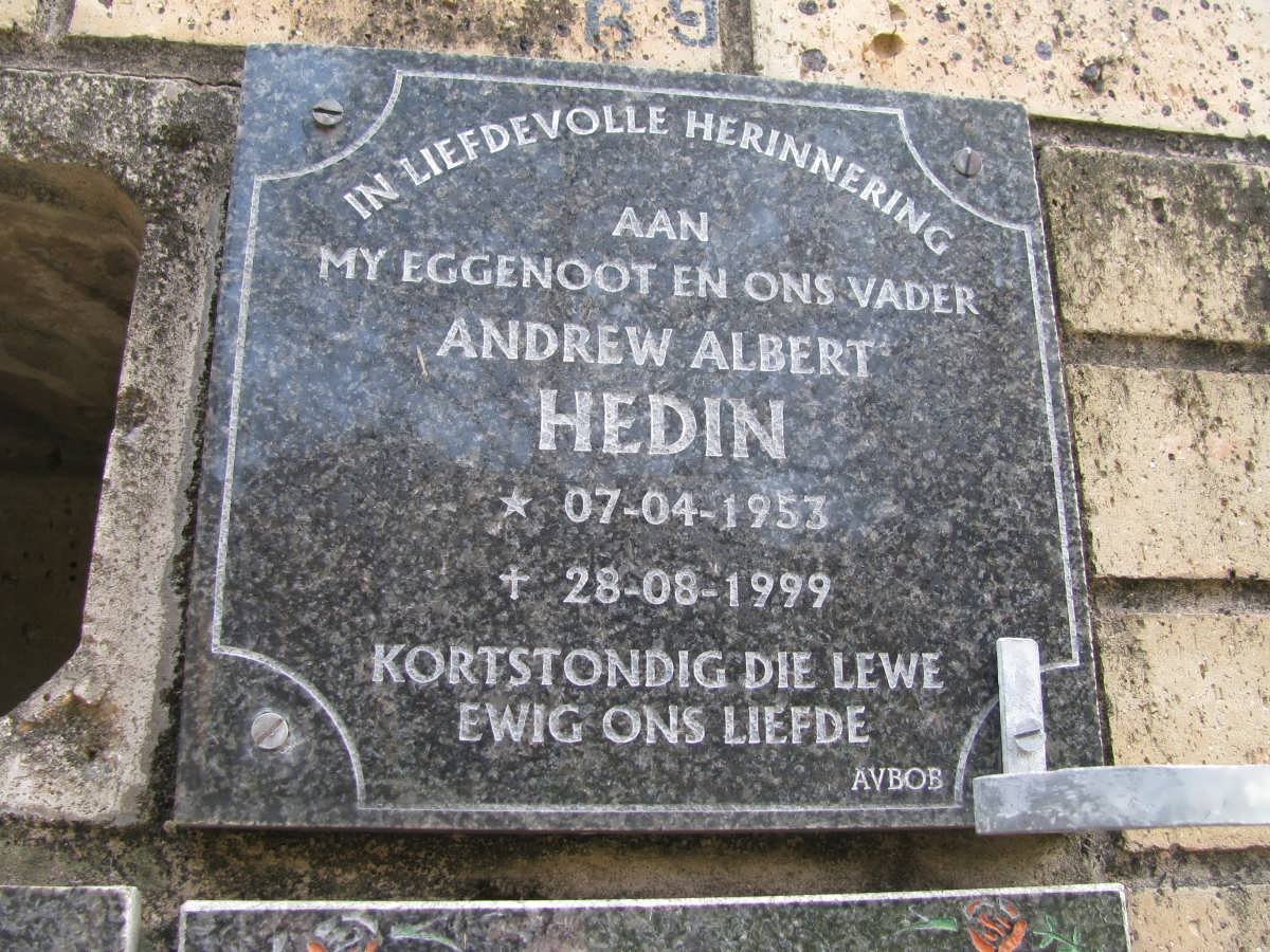 HEDIN Andrew Albert 1953-1999