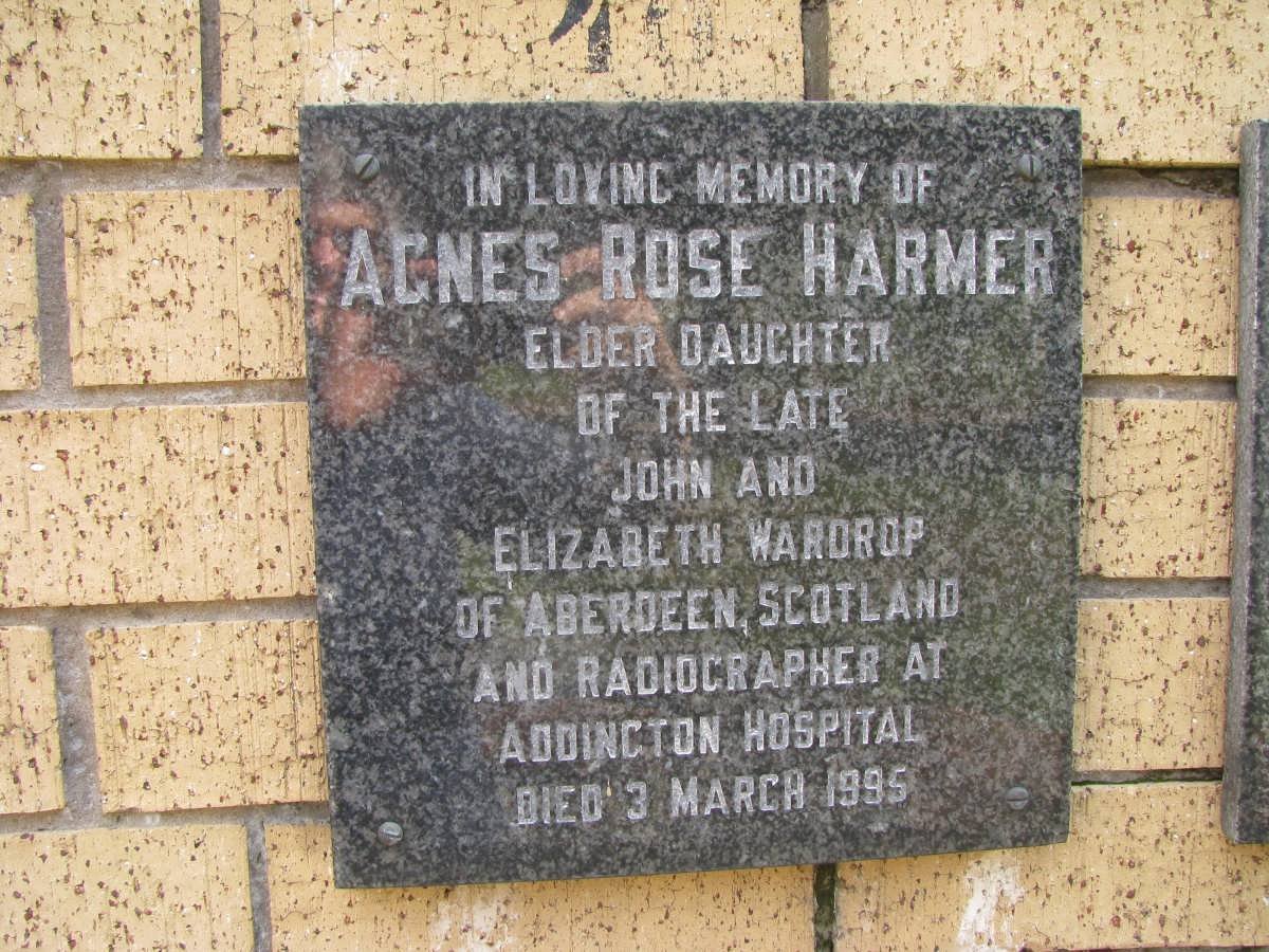 HARMER Agnes Rose -1995