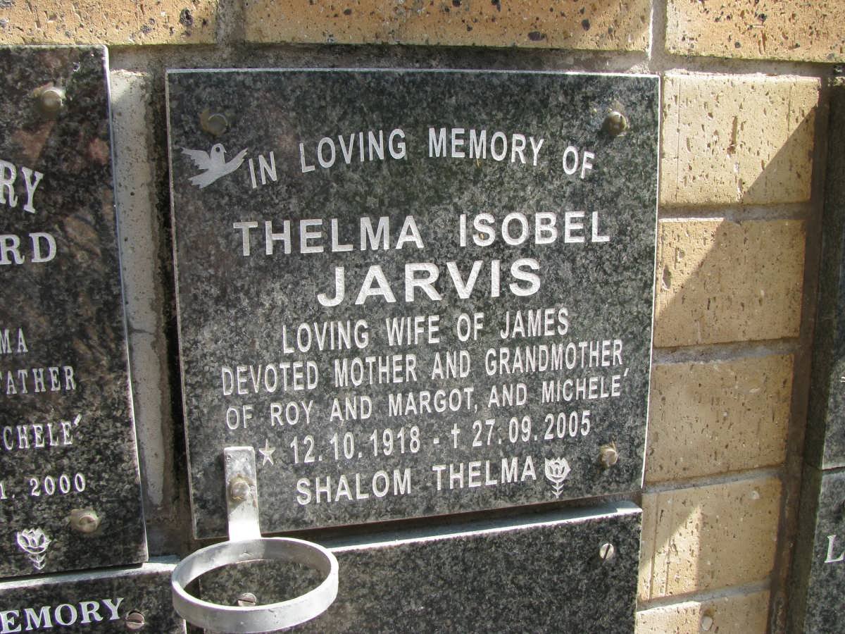 JARVIS Thelma Isobel 1918-2005