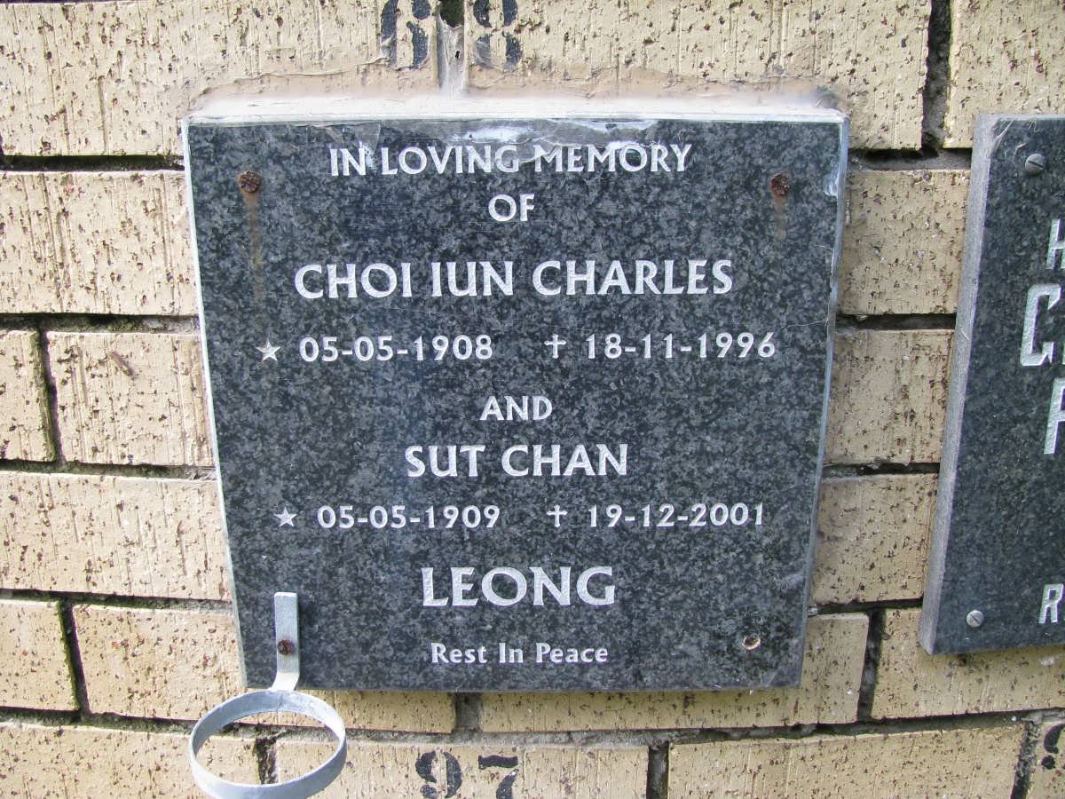 LEONG Choi Iun Charles 1908-1996 &amp; Sut Chan 1909-2001