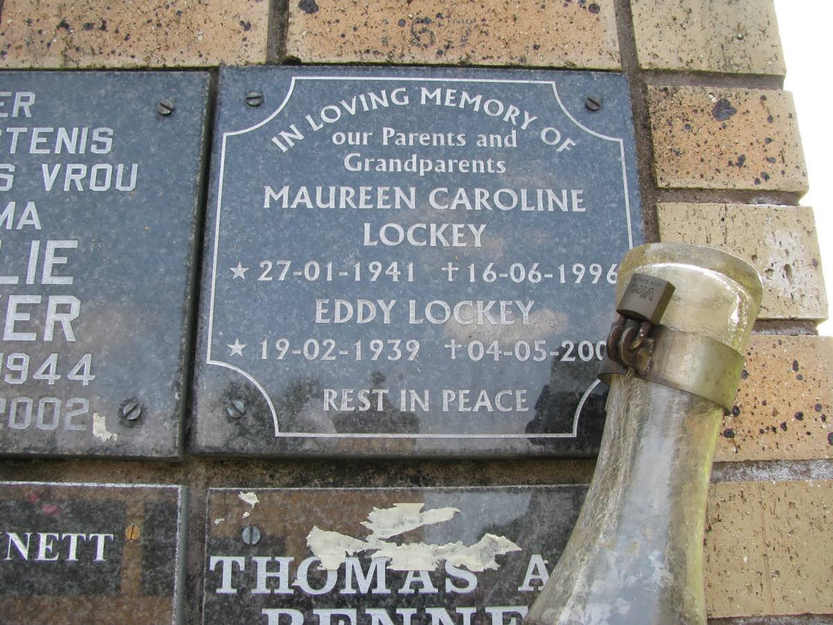 LOCKEY Eddy 1939-200? &amp; Maureen Caroline 1941-1996