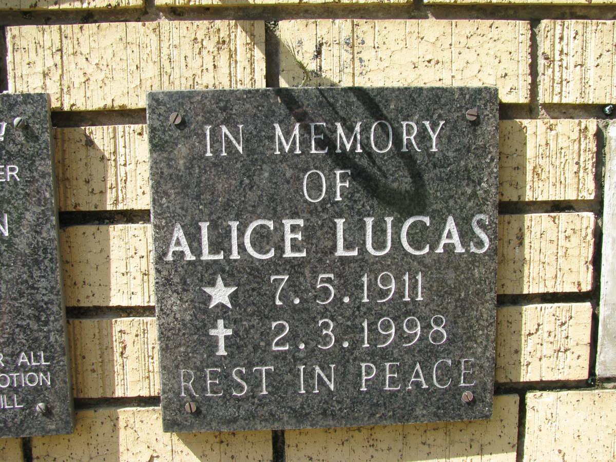LUCAS Alice 1911-1998