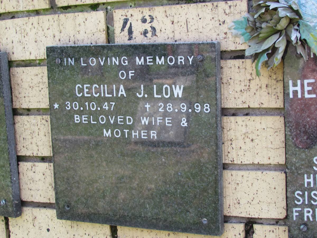 LOW Cecilia J. 1947-1998