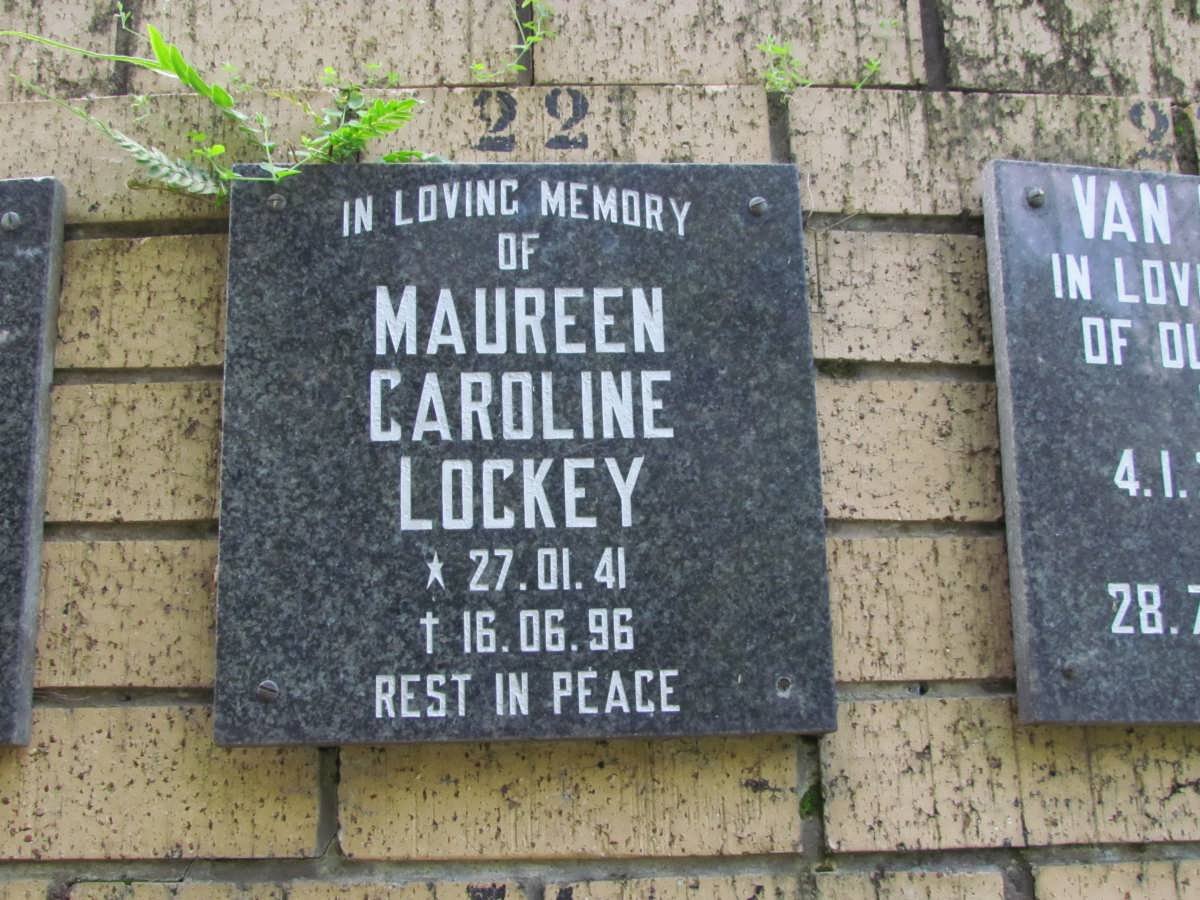 LOCKEY Maureen Caroline 1941-1996