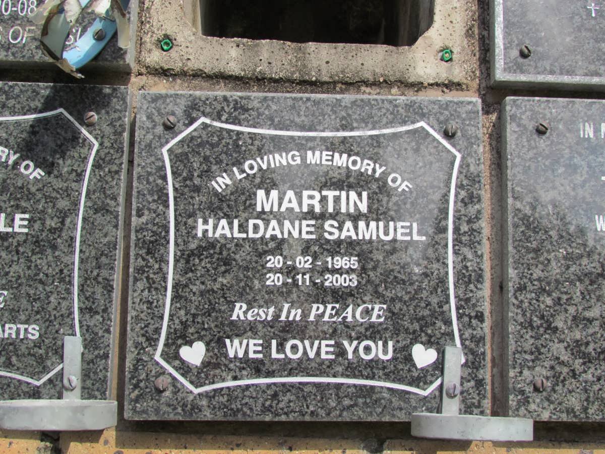 MARTIN Haldane Samuel 1965-2003