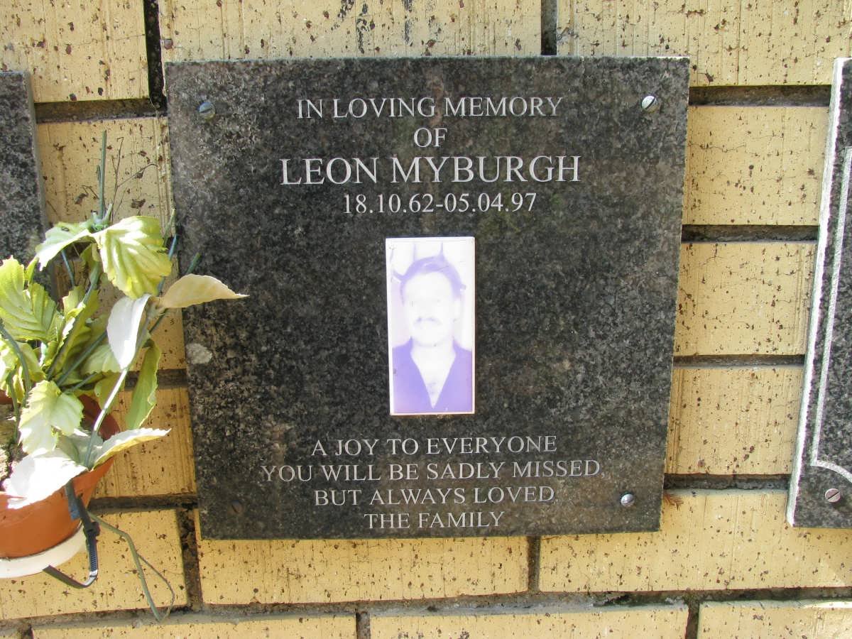 MYBURGH Leon 1962-1997