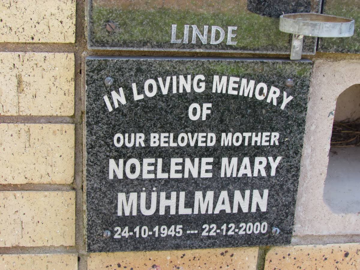 MUHLMANN Noelene Mary 1945-2000