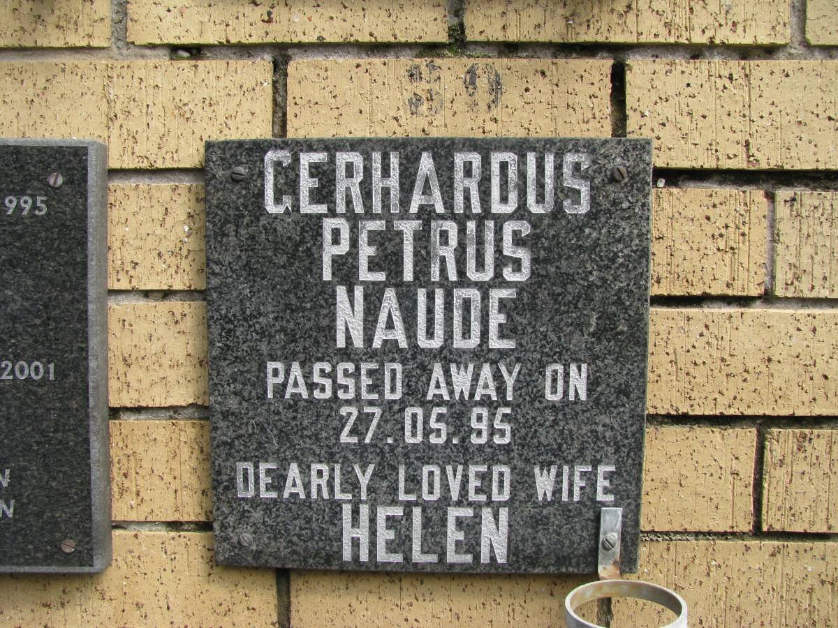 NAUDE Gerhardus Petrus -1995