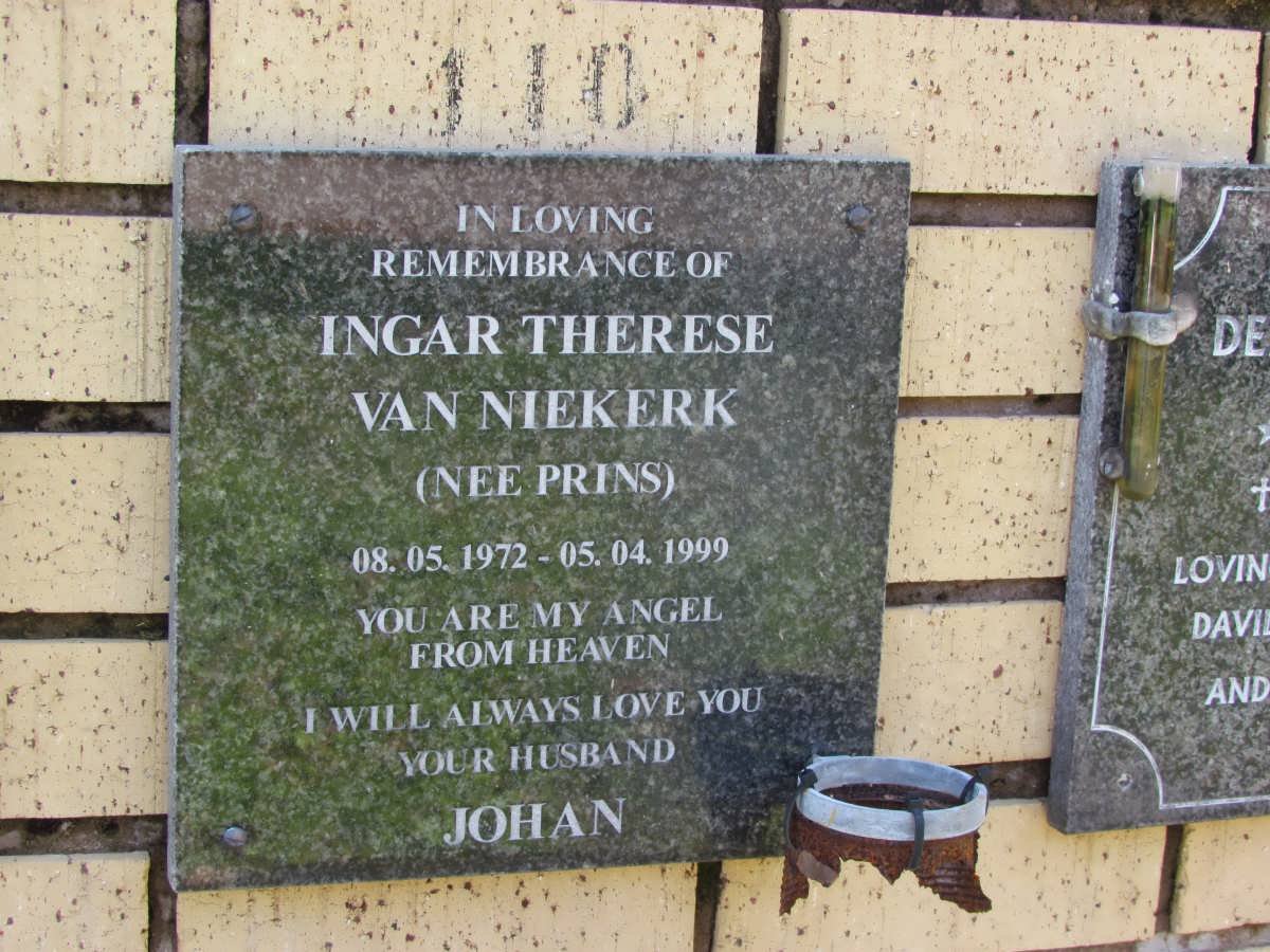 NIEKERK Ingar Therese, van nee PRINS 1972-1999
