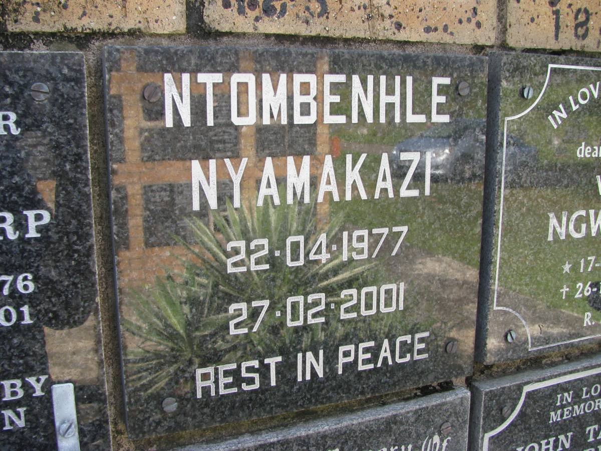 NYAMAKAZI Ntombenhle 1977-2001
